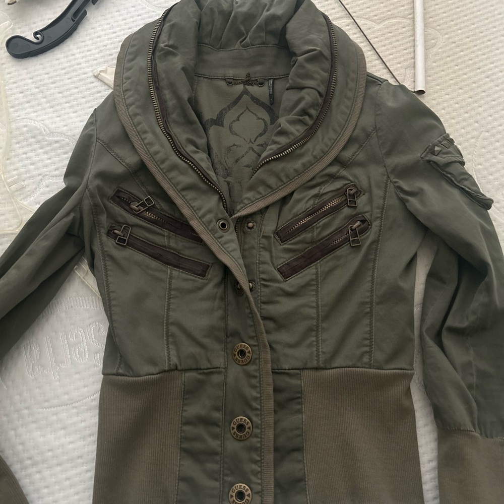 GUESS vintage Stylish Olive Green Women's Jacket